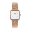 Cluse La Tétragone Mesh, Rosegold, Weiss/Rosegold
