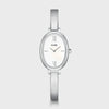 Cluse L'Ovale Watch Steel, White, Silver Colour