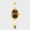 Cluse L'Ovale Watch Steel, Brown, Gold Colour