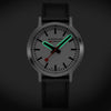 Mondaine stop2go, Veganes Traubenleder, 41 mm