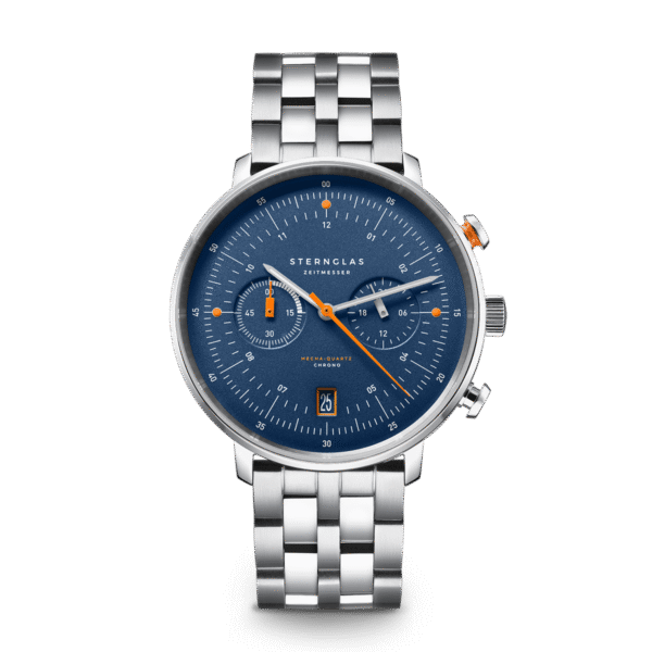 HAMBURG Chrono dunkelblau silber / Gliederarmband 20 silber