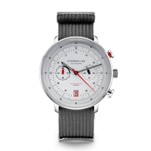 HAMBURG Chrono silber-satiniert silber / Field 20 steingrau