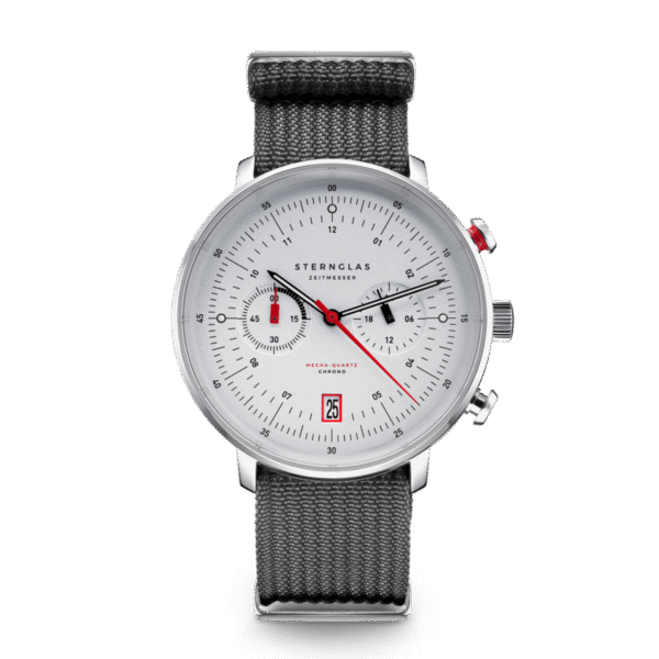 HAMBURG Chrono silber-satiniert silber / Field 20 steingrau
