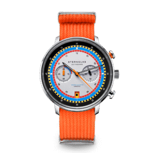HAMBURG Chrono REGATTA silber / Field 20 signalorange