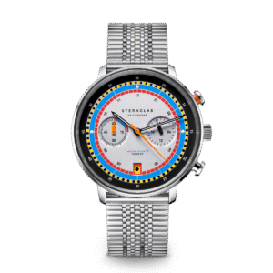 HAMBURG Chrono REGATTA silber / SuperSlim Metallarmband 20 silber