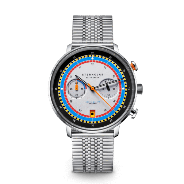 HAMBURG Chrono REGATTA silber / SuperSlim Metallarmband 20 silber