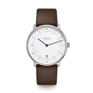 NAOS weiss silber / Premium dunkelbraun