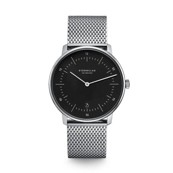 NAOS schwarz silber / Milanaise silber