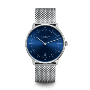 NAOS Sonnenschliff blau silber / Milanaise silber
