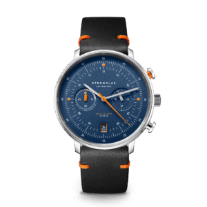 HAMBURG Chrono dunkelblau silber / Editionsband 20 Küste nero orange